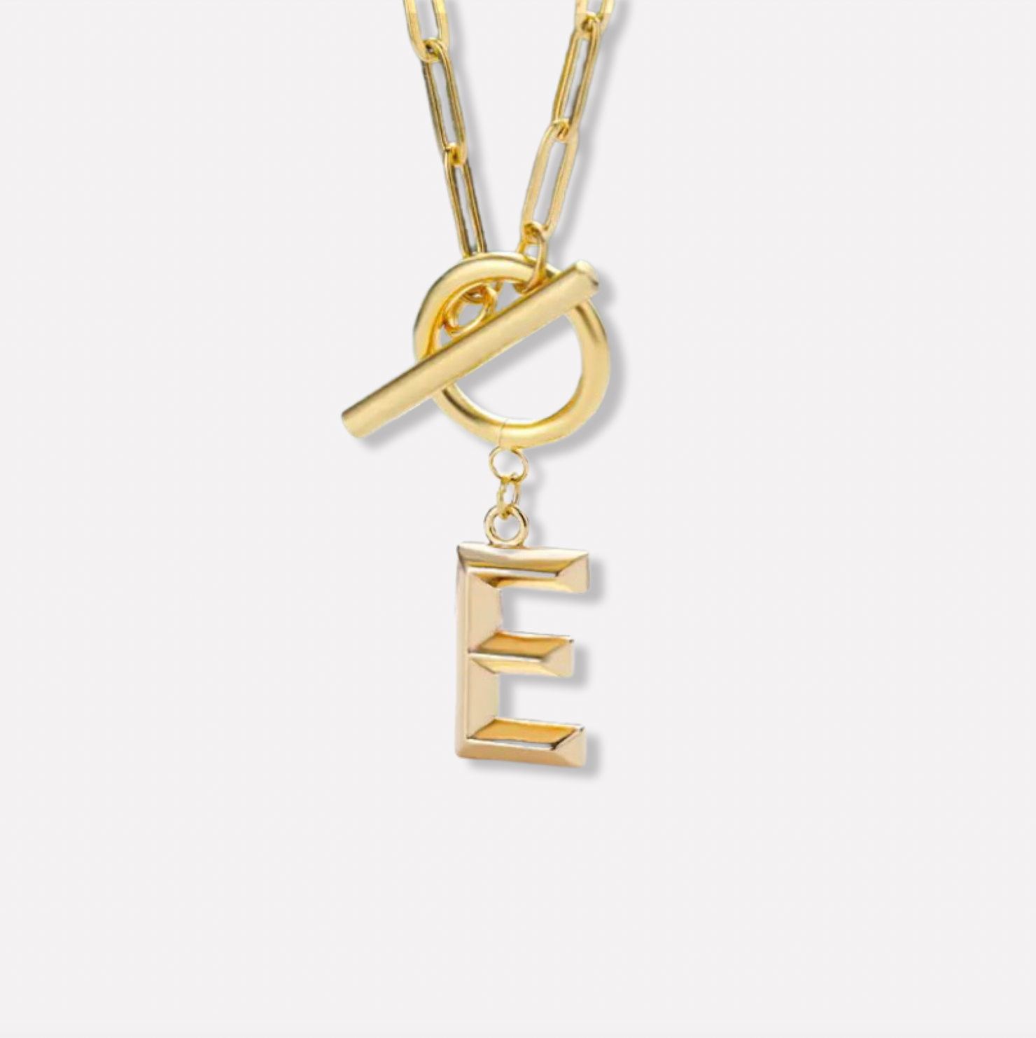 Monogram Initial Toggle Necklace