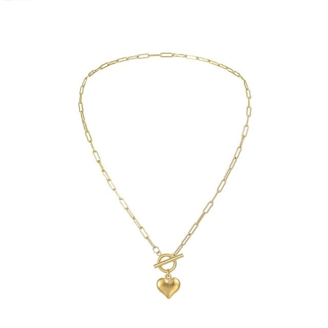 Lock My Heart Chain Necklace