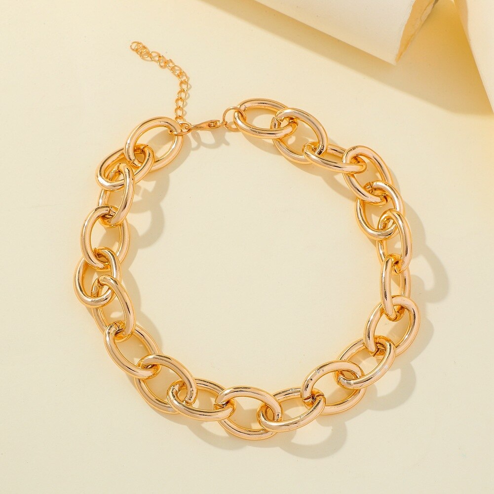 Bold Thick Chains Necklace