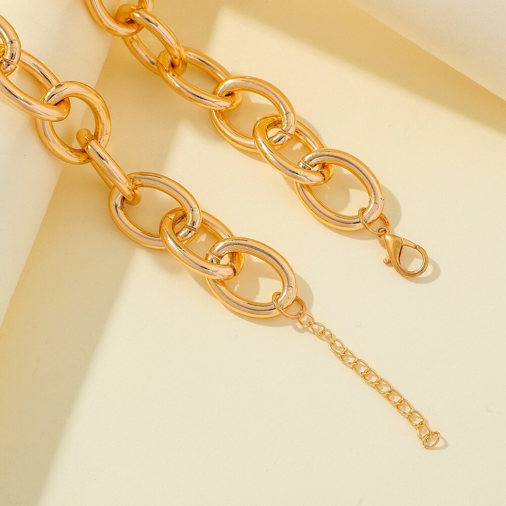 Bold Thick Chains Necklace